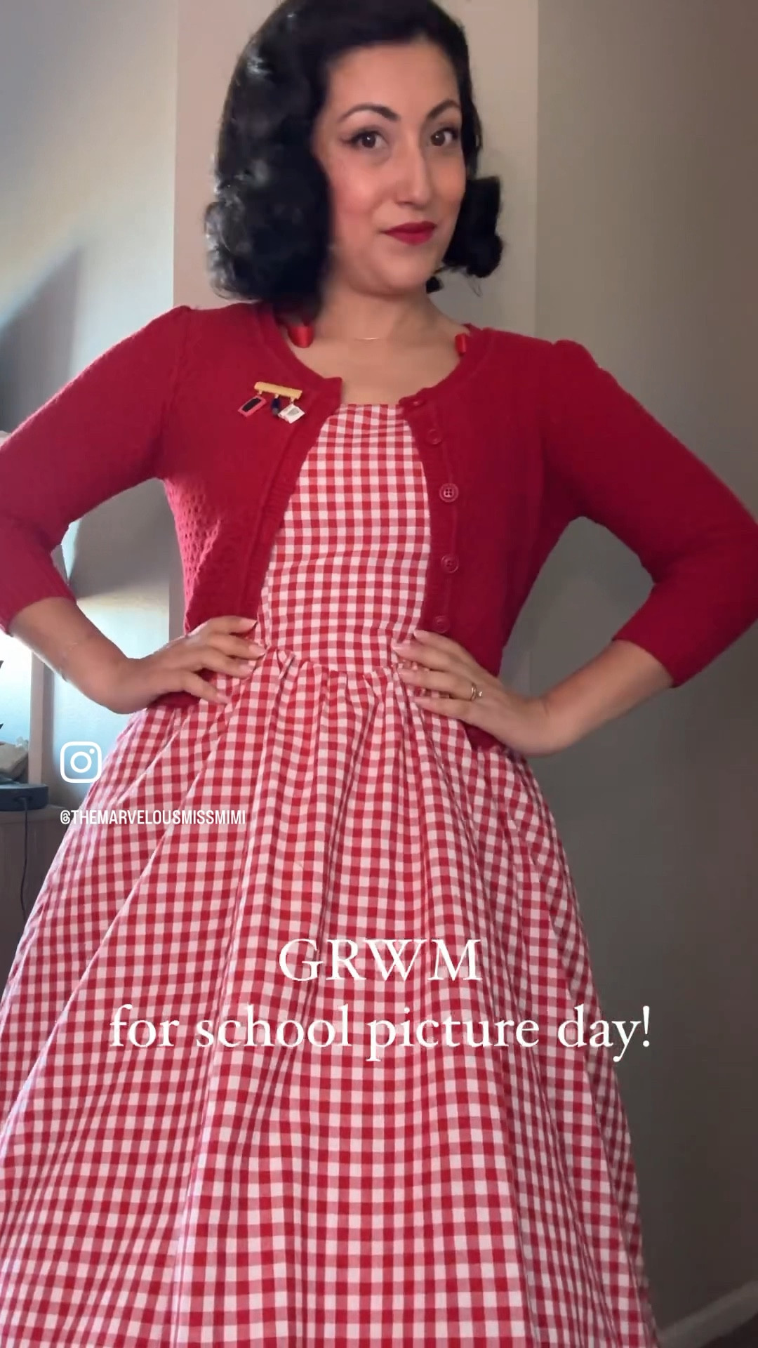 ♥️🤍Every vintage girl needs a red gingham 1950s style dress in her wardrobe! 
It's a timeless essential that brings out the nostalgic charm of the era. Whether you're picnicking in the park or simply want to add a touch of retro flair to your everyday style, this budget-friendly version is perfect for living out your 50s dreams. 
With its classic pattern and feminine silhouette, you'll feel like you've stepped right into a vintage postcard.🧺♥️
 #VintageEssential #RedGinghamDress #PicnicDreams #cottagecore #vintagecore

#LTKfindsunder50 #LTKbeauty #LTKSeasonal