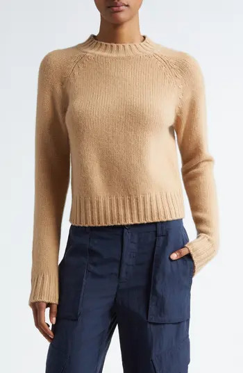 Vince Raglan Sleeve Cashmere Sweater in Saddle at Nordstrom Rack, Size Large | Nordstrom Rack