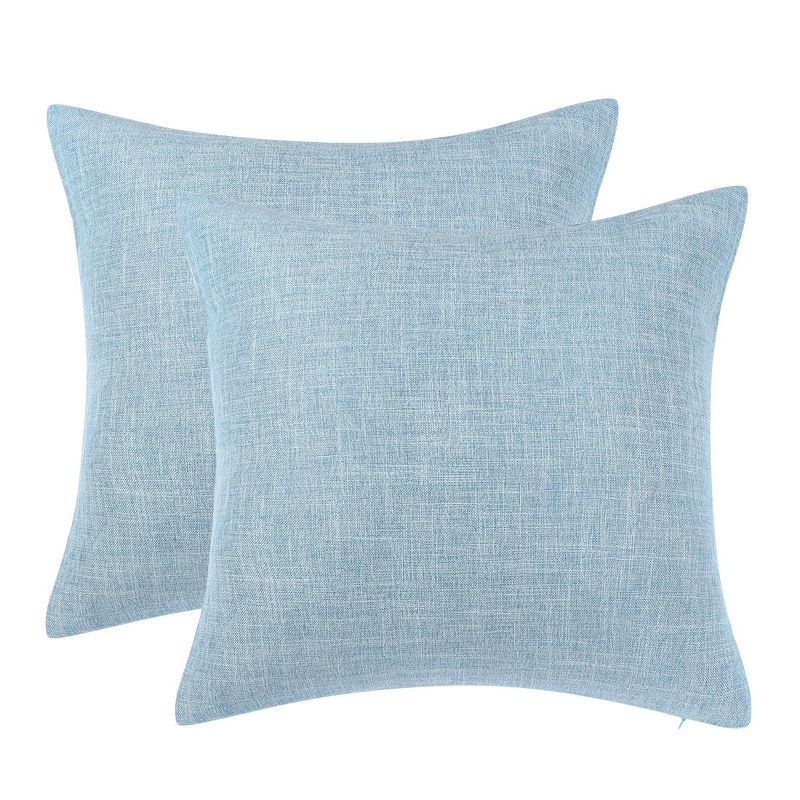2 Pcs 18" x 18" Cotton Linen for Sofa Throw Pillow Covers - PiccoCasa | Target