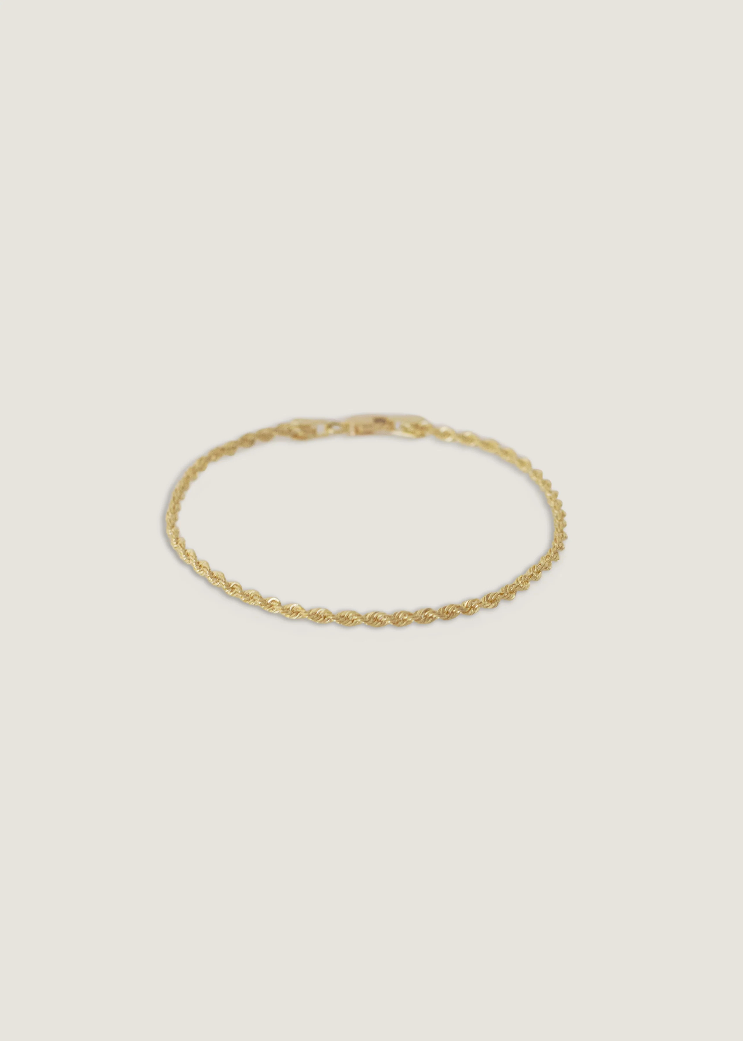 Rope Chain Bracelet 14k Gold - Kinn | Kinn