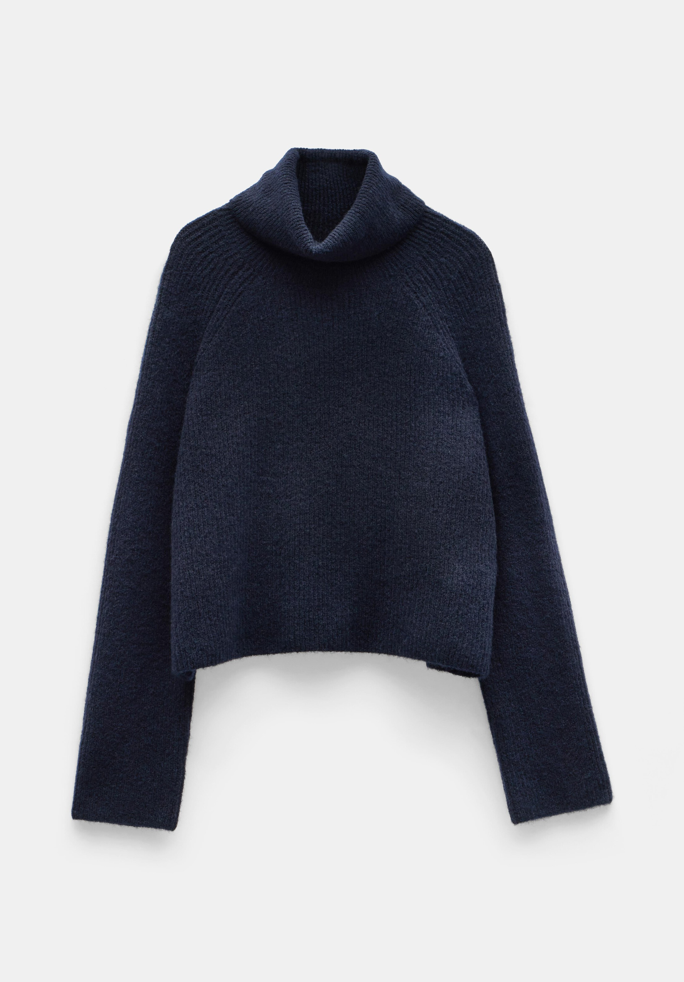 Aven Raglan Roll Neck Wool Blend Jumper | Hush UK