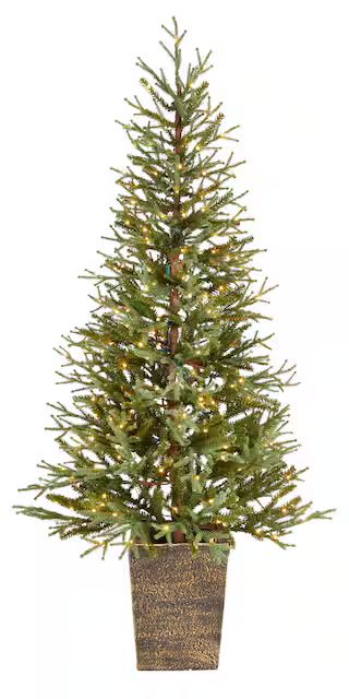 NOMA Pre-Lit Potted Christmas Tree, 300 Micro-Brite LED Lights, 5-ft#151-8406-8 | Canadian Tire