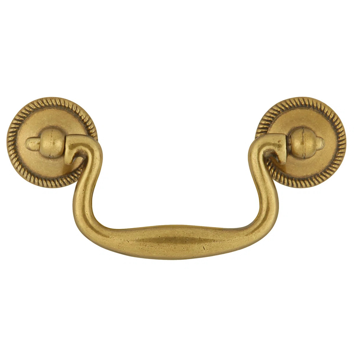 Manor House Collection Drop Bail - 3" Center to Center Cabinet Pull Lancaster Hand Polished - Tra... | Wayfair North America