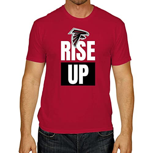 Team Fan Apparel NFL Adult Team Slogan Unisex T-Shirt - Tagless - Show Your Team Pride with Ultimate Comfort and Quality (Atlanta Falcons - Red, Medium) | Amazon (US)