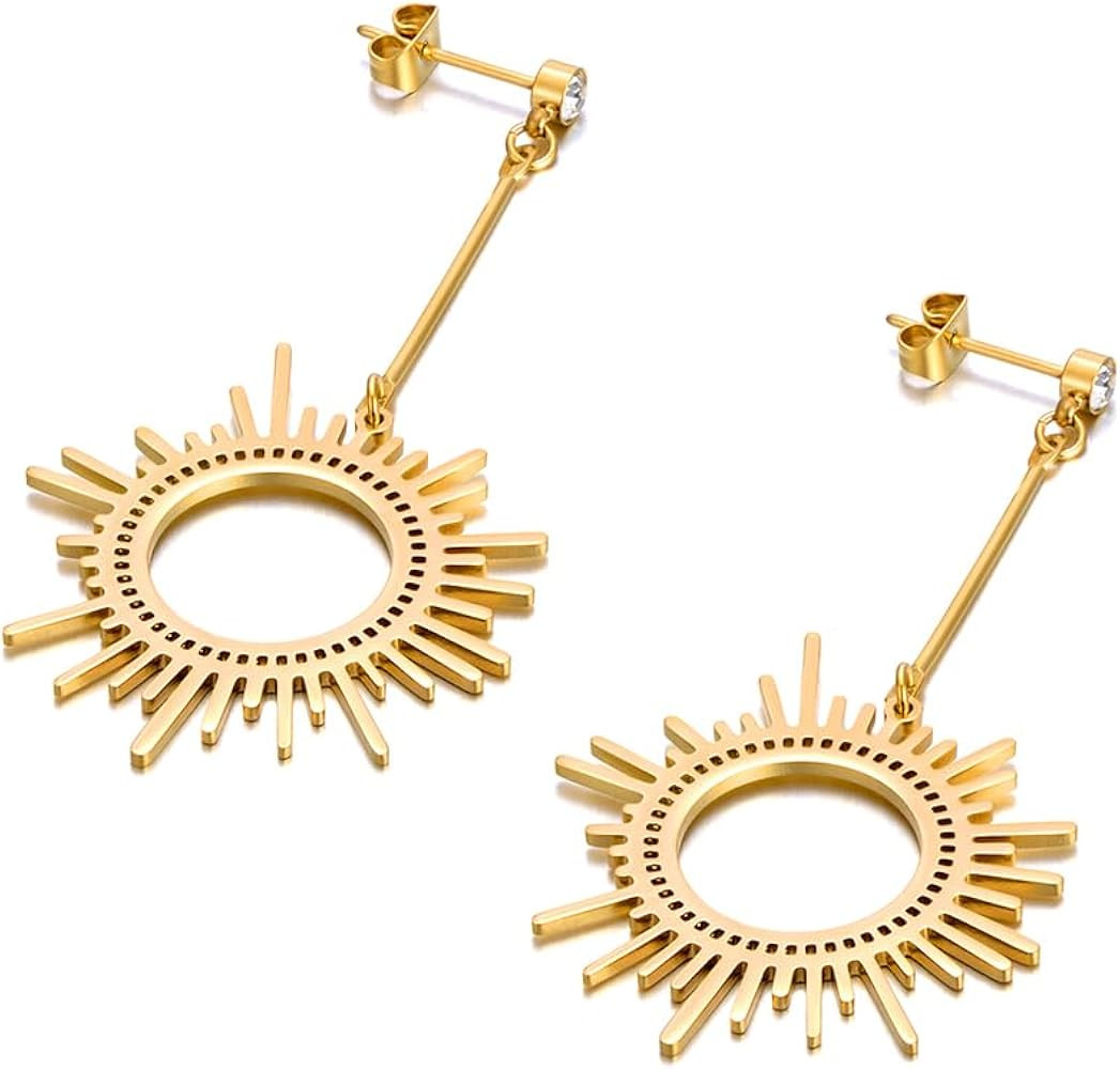 Stainless Steel Gold Plated Sunlight Metal For Women Personalized JE23153 | Amazon (US)