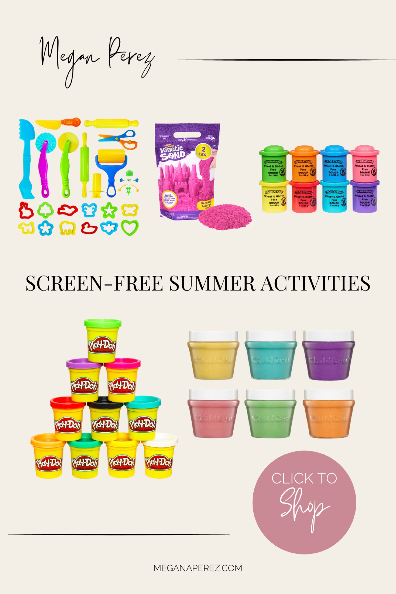Air dry clay and kinetic sand = hours of screen-free fun. These are the exact ones we use and love — all linked for you! 🏖️ 

#LTKmomlife #LTKKids