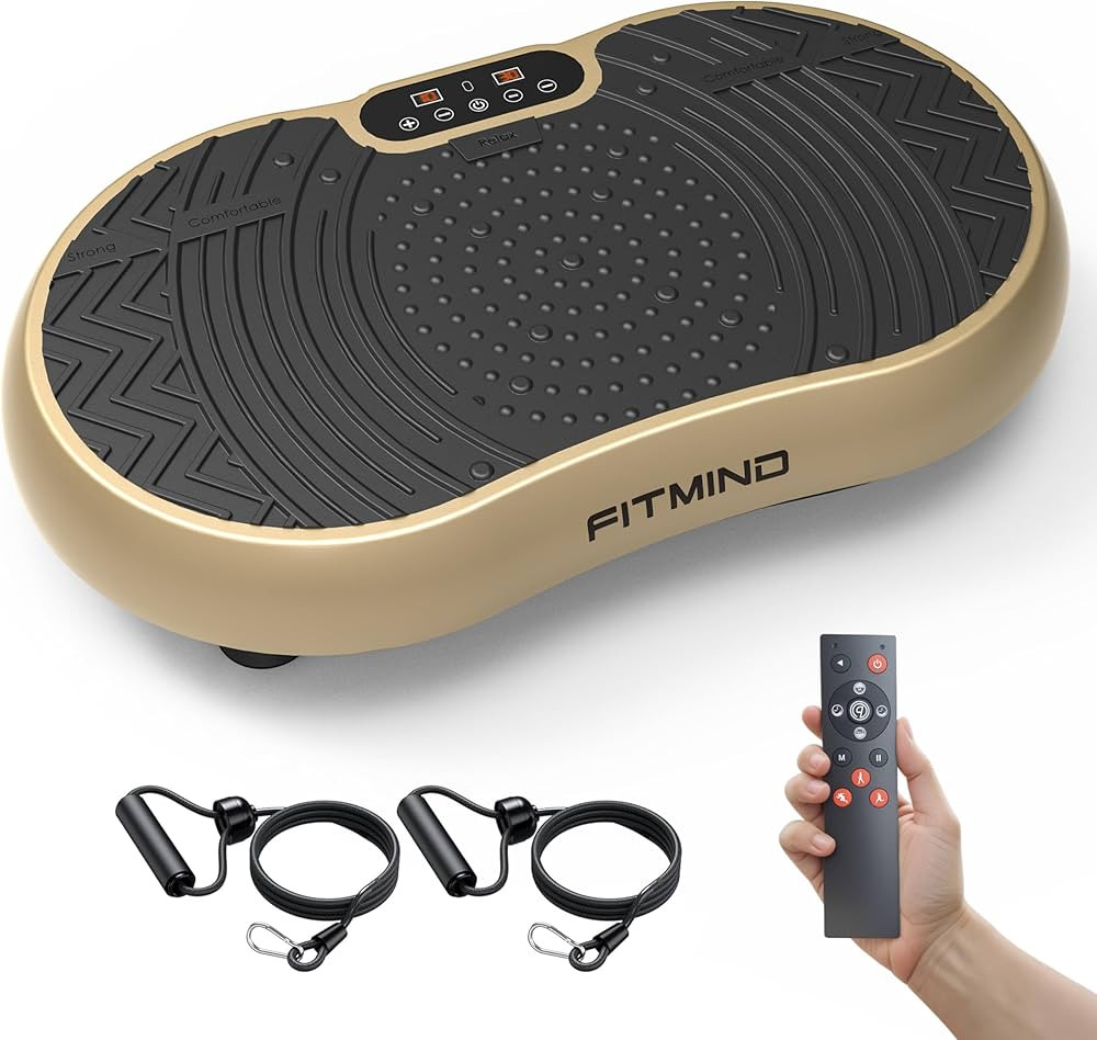 Vibration Plate Exercise Machine, Power Plate Vibration Platform for Lymphatic Drainage, Vibratio... | Amazon (US)