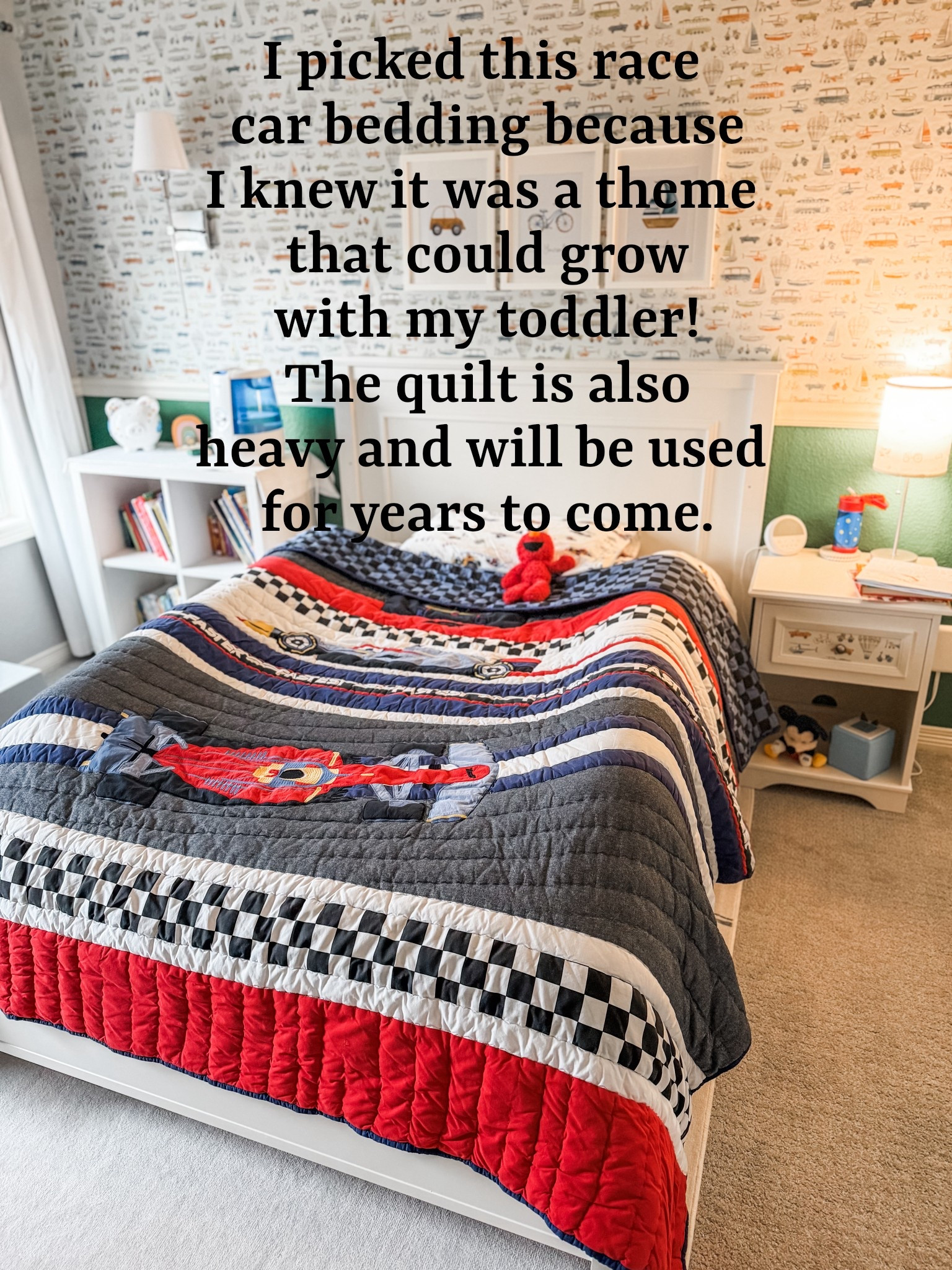 I love the high quality of this bedding for my son! It’s cozy and I love the race car theme not being too specific and it can grow with him as his interests change.

Kids room, boys room, bedding, bedroom decor, boy bedroom 

#LTKKids