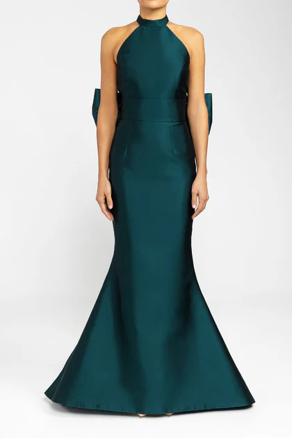 Delfina Silk and Wool Mermaid Gown | ALEXIA MARIA