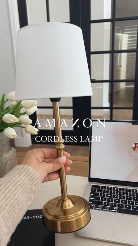How adorable is this Amazon rechargeable cordless table lamp? This brass cordless lamp is perfect for so many spaces in your home  

#LTKhome #LTKfindsunder50 #LTKVideo