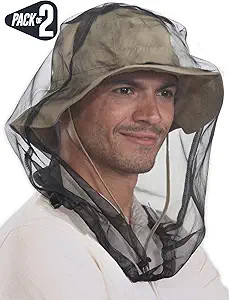 Bug Head Net Mesh - Bug Face Netting for Hats - Insect Net Mask Cover from Gnats, No-See-Ums & Mi... | Amazon (US)