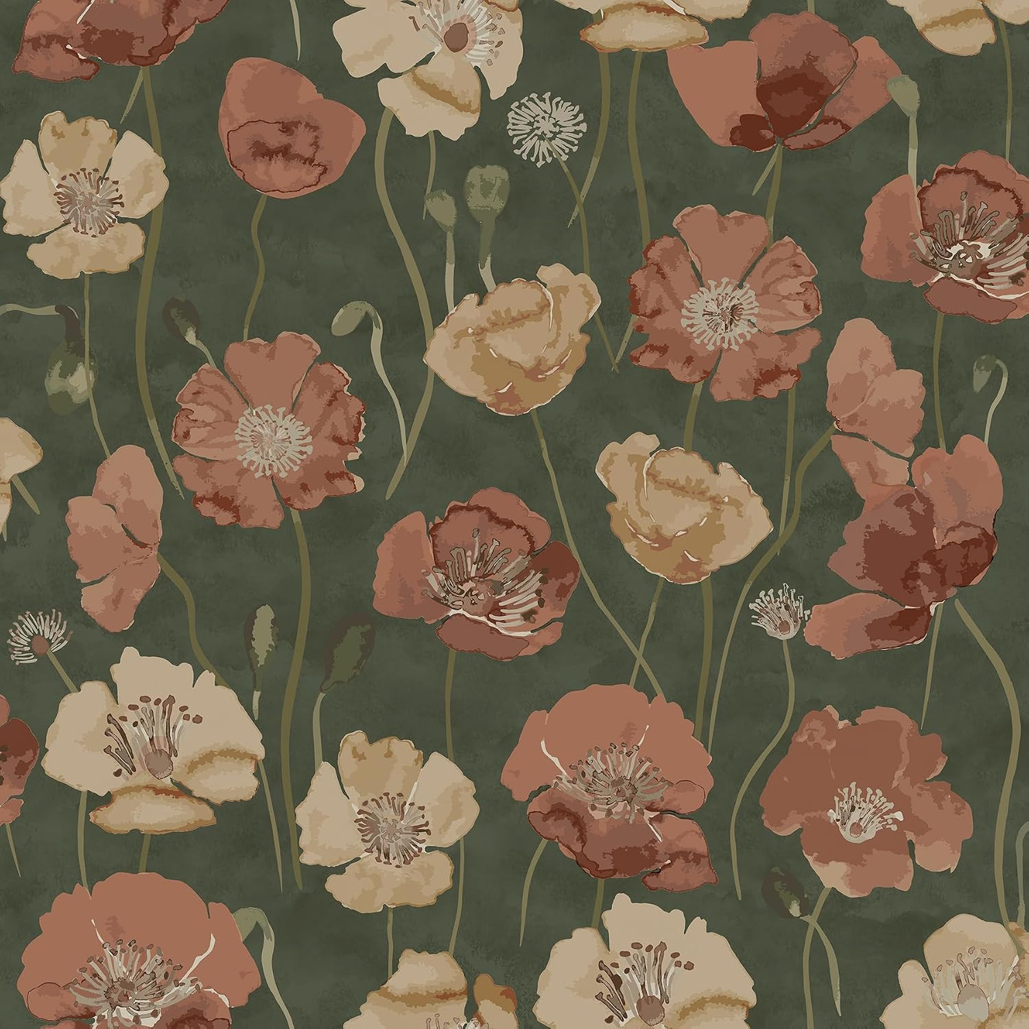 NuWallpaper Adelia Moss Peel and Stick Wallpaper, NUS6430 | Amazon (US)