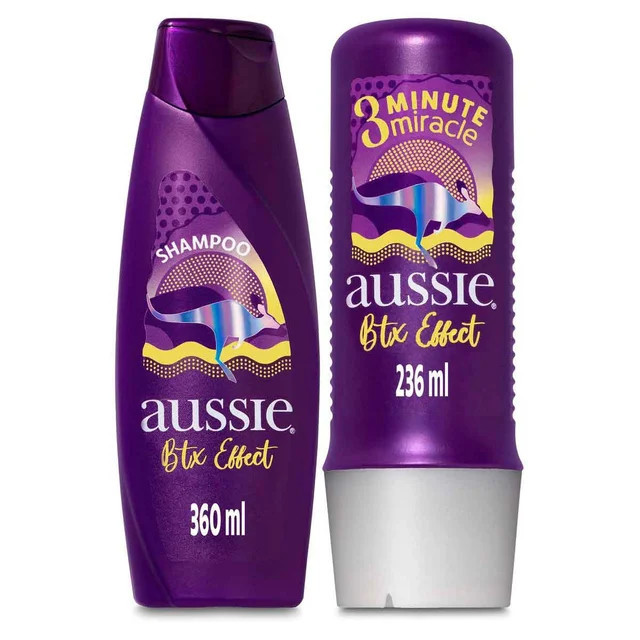 Kit Aussie Botox Effect Shampoo 360ml + Creme de Tratamento 3 Minutes Miracle 23... | Drogasil BR