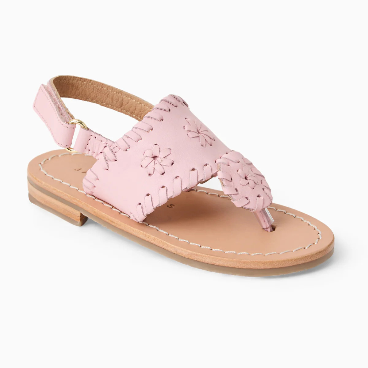 Jack Rogers Toddler Jacks Flat Sandals — Chalk Pink Nappa | Jack Rogers