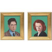 x-Files Pair Of 5""x7"" Prints The Acrylic Portraits | Etsy (US)