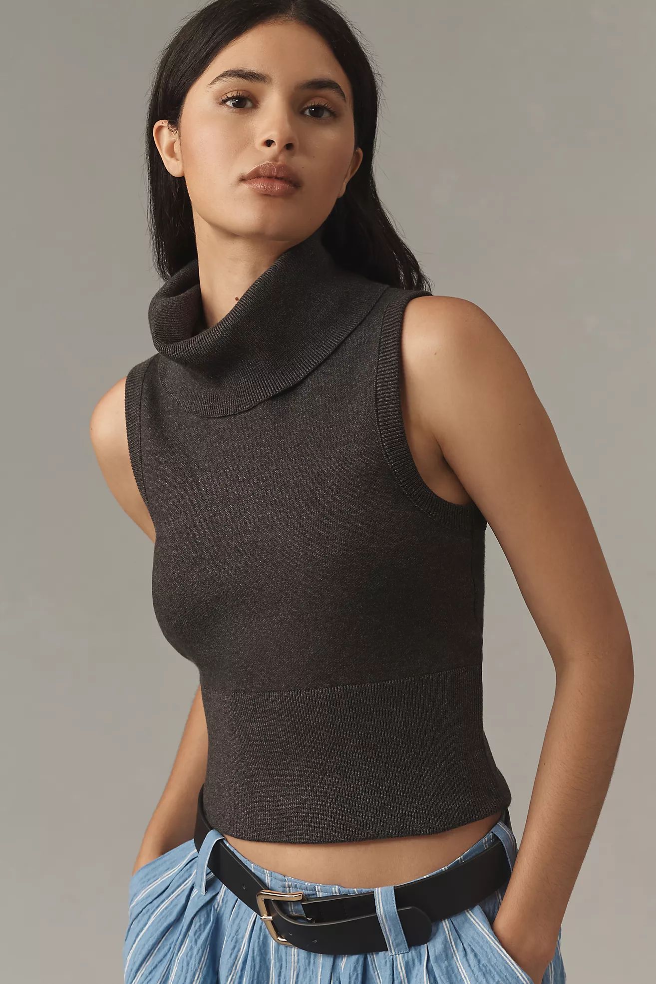 Pilcro Ultra High-Neck Sweater Tank | Anthropologie (US)