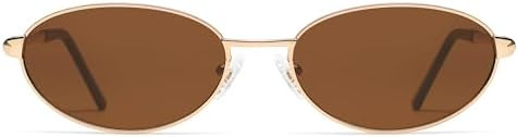 Appassal Retro Oval Sunglasses for Women Mens with Spring Hinge Sunnies AP3696 | Amazon (US)