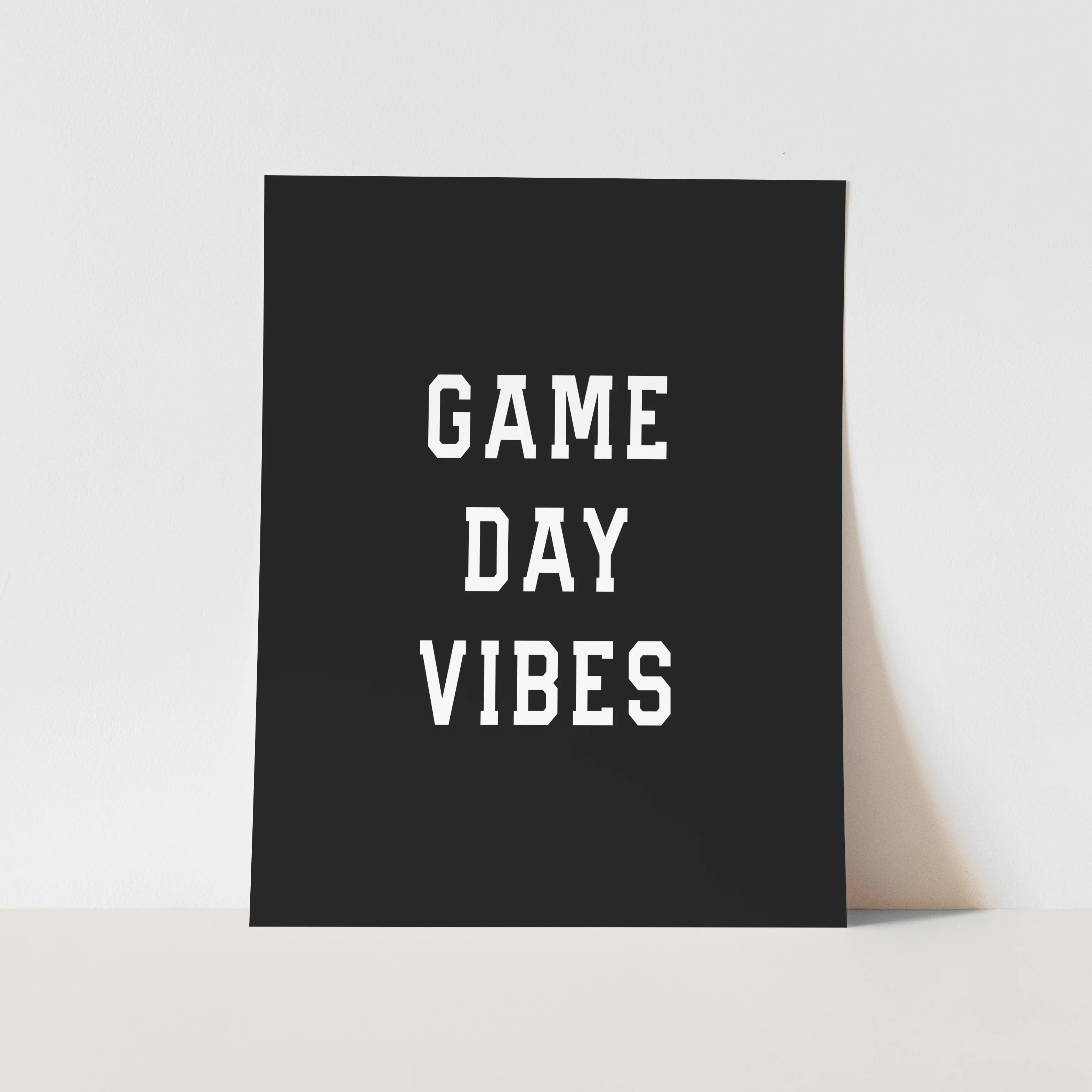 Art Print: Game Day Vibes | Hunny Prints