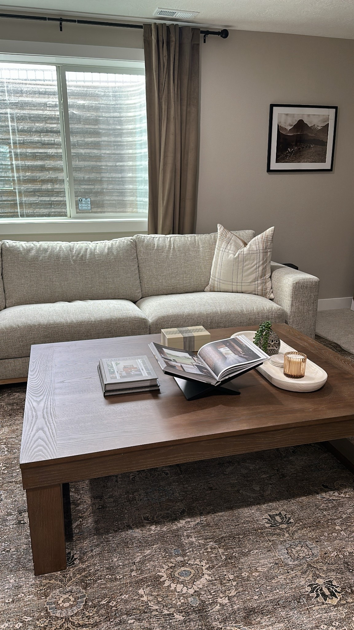 Basement living room
Sectional couch
Coffee table
Coffee table decor
Amazon curtains


#LTKHome