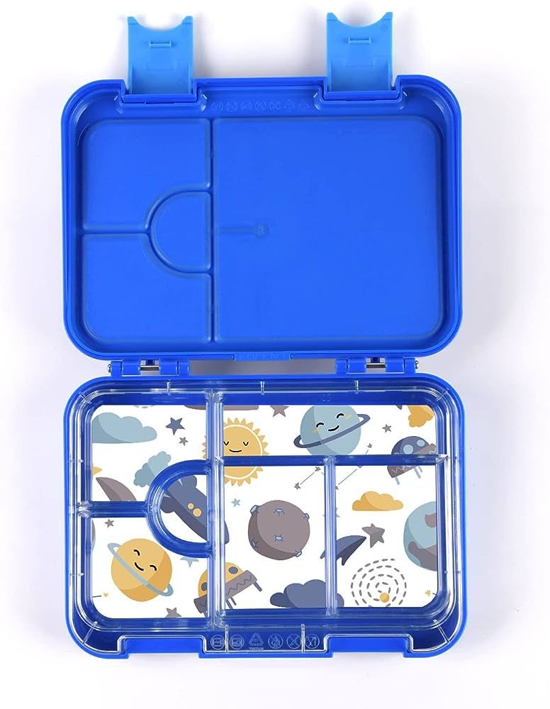 Printed tray design Bento Style lunch Box for Kids-BPA free, Leak proof- Dishwasher safe- with re... | Amazon (US)
