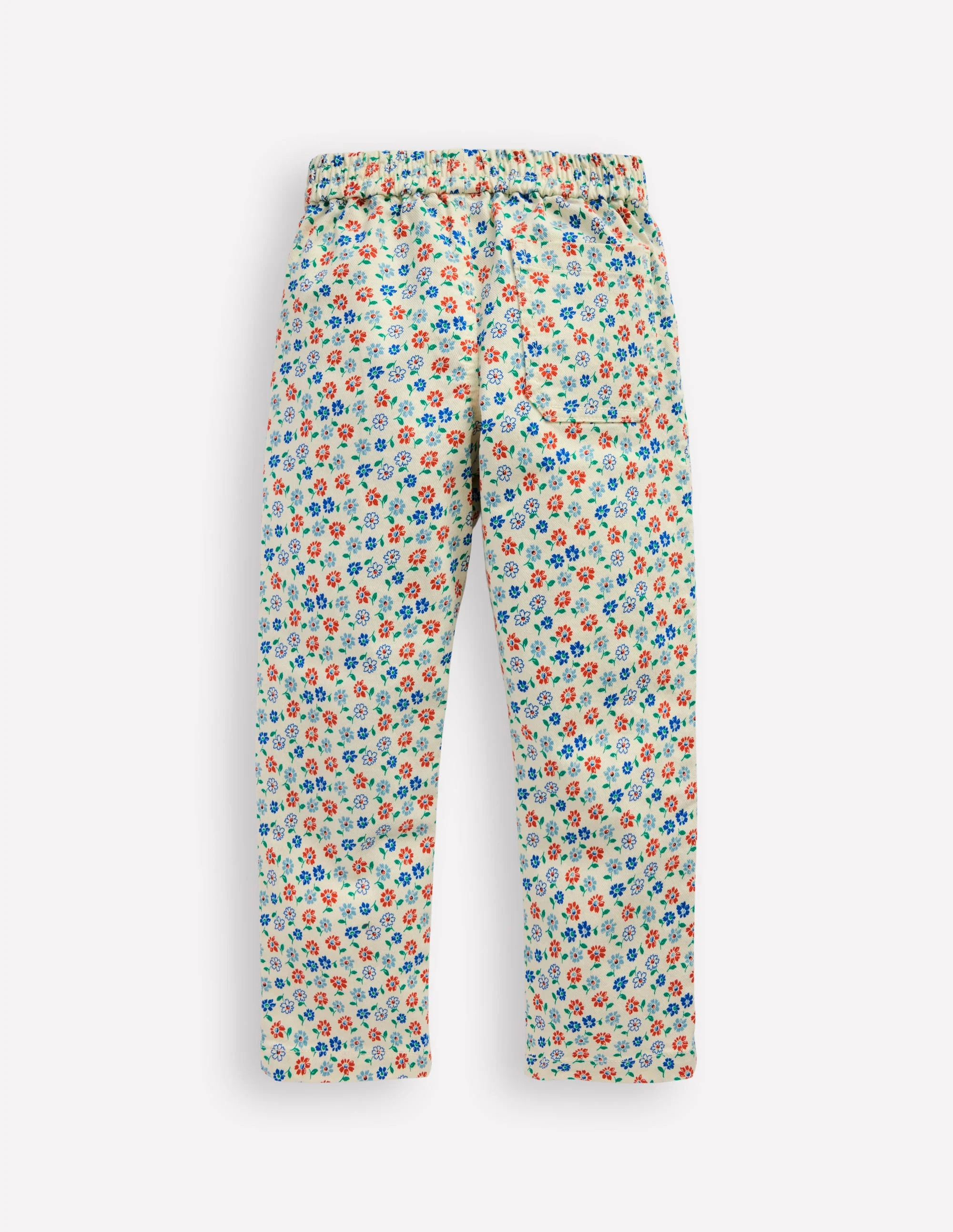 Pull-On Trouser-Vanilla White Vintage Daisy | Boden (US)