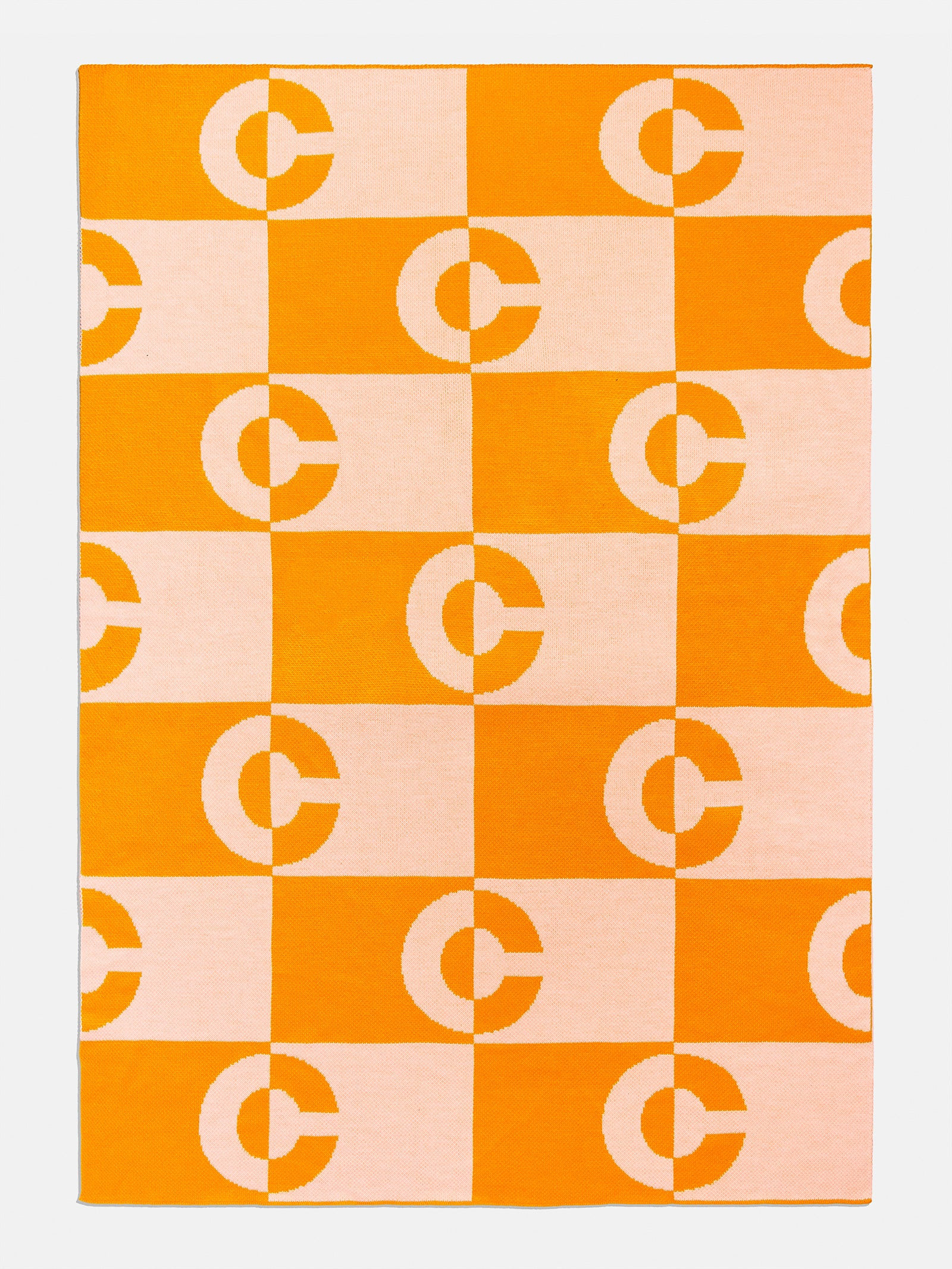 Opposites Attract Custom Blanket - Orange/Light Orange | BaubleBar (US)