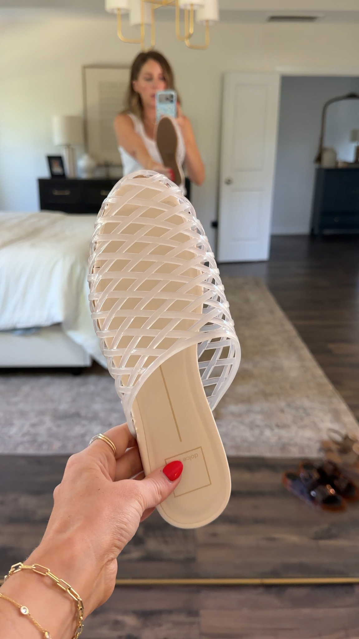 Trendy jelly mules from Zappos 

 