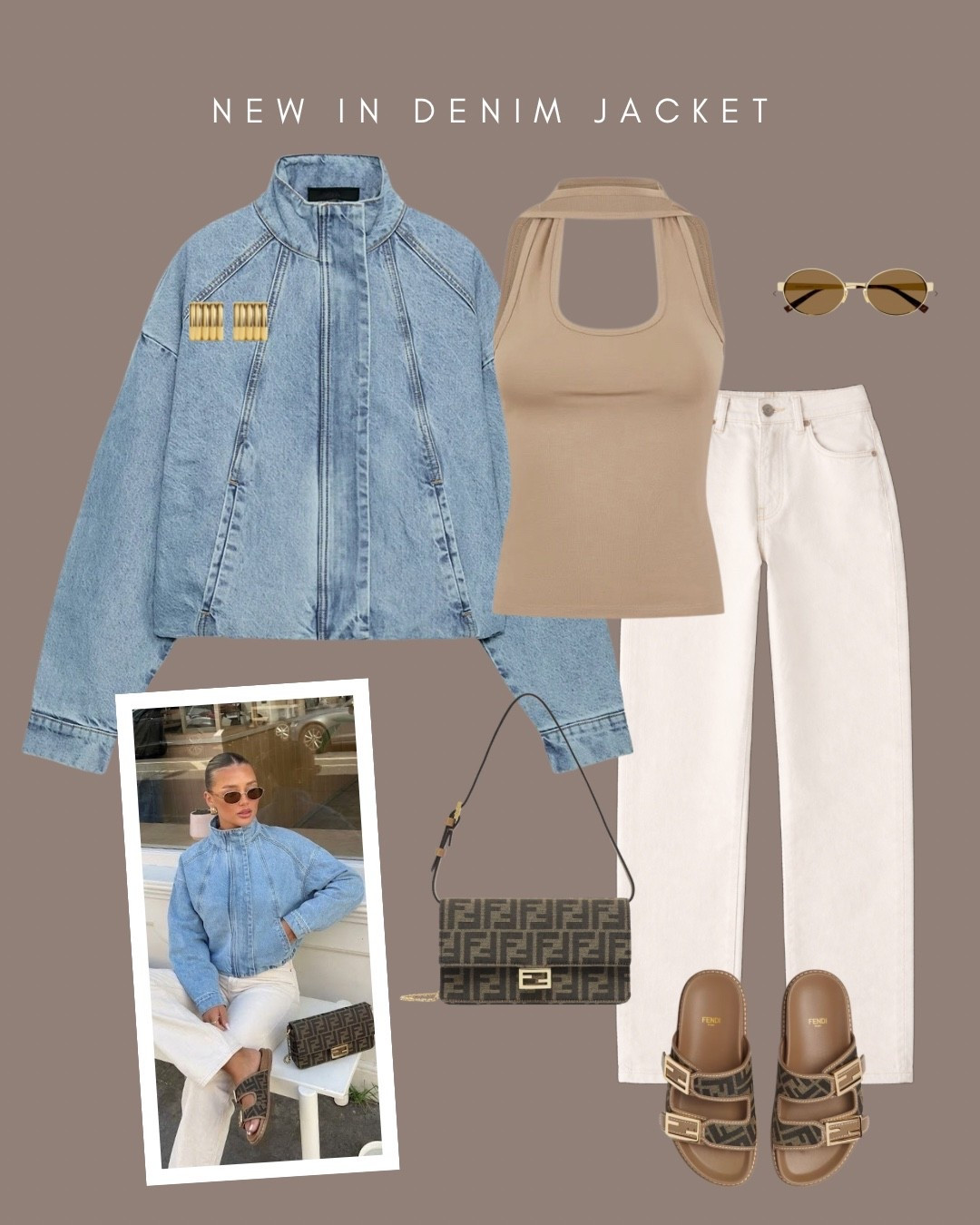Denim windbreaker bomber jacket 

#LTKspring #LTKsummer #LTKuk