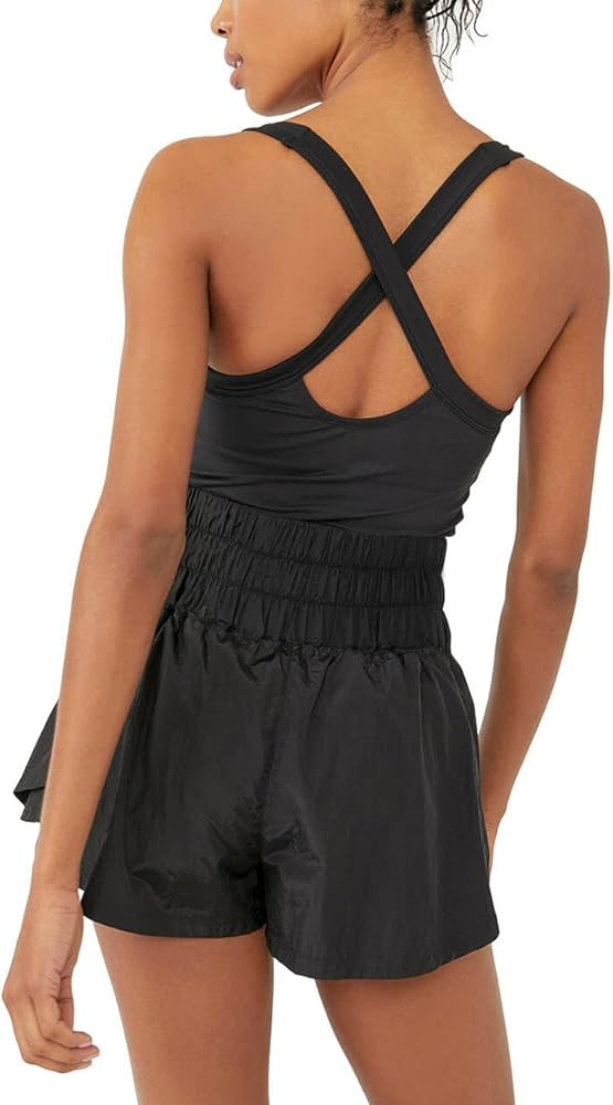 KAMOEUR The Way Home Skortsie Tennis Dress with Shorts Underneath, Sleeveless Workout Athletic Dr... | Amazon (US)