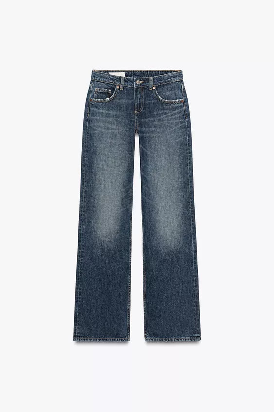 TRF LOW-RISE WIDE-LEG JEANS | Zara UK
