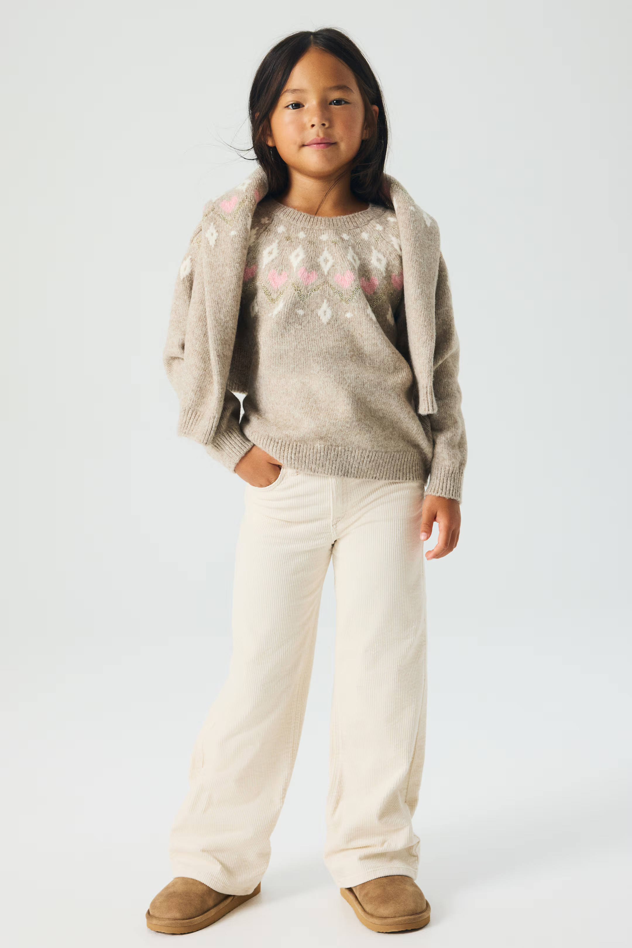 Wide cotton corduroy trousers | H&M (US + CA)