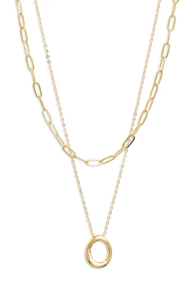 Demi Fine Paper Clip Pendant Necklace (Women) | Nordstrom | Nordstrom