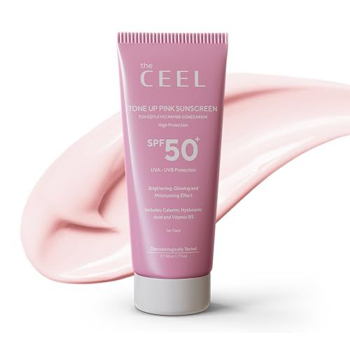 Glow Sunscreen for Face | Glow Screen Pink Tone Up Cream | Face Primer with SPF 50+ | Moisturizin... | Amazon (US)