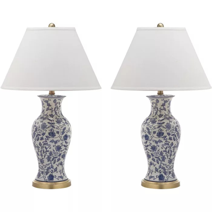 Beijing Floral Urn Lamp (Set of 2)  - Safavieh | Target