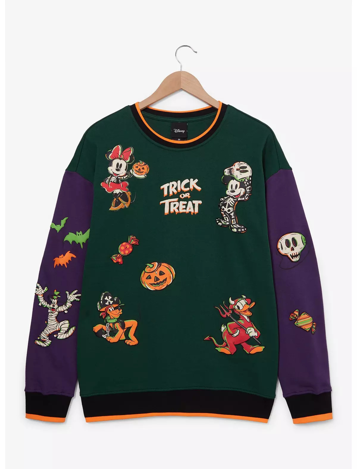 Disney Mickey Mouse & Friends Halloween Color Block Crewneck - BoxLunch Exclusive | BoxLunch