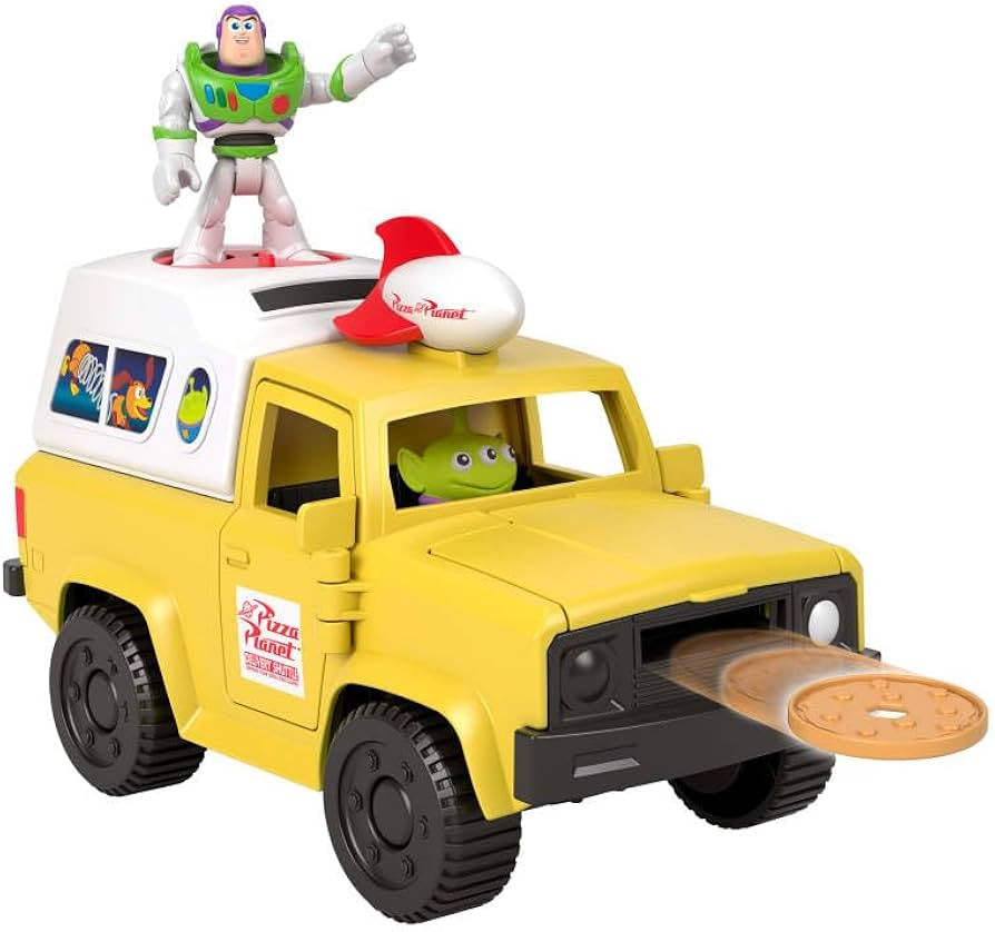 Fisher-Price Imaginext Disney and Pixar Toy Story Pizza Planet Truck with 3-inch Buzz Lightyear &... | Amazon (US)