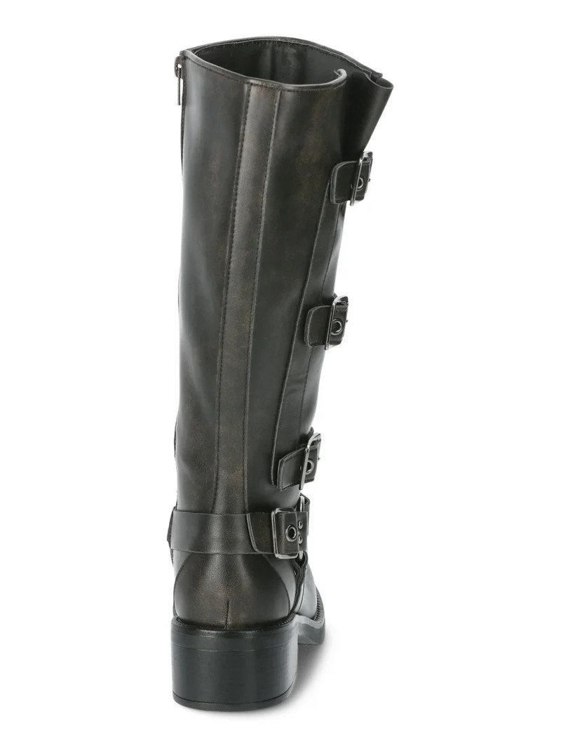 Madden NYC Women’s Tall Moto Buckle Boots, Sizes 6-11 | Walmart (US)