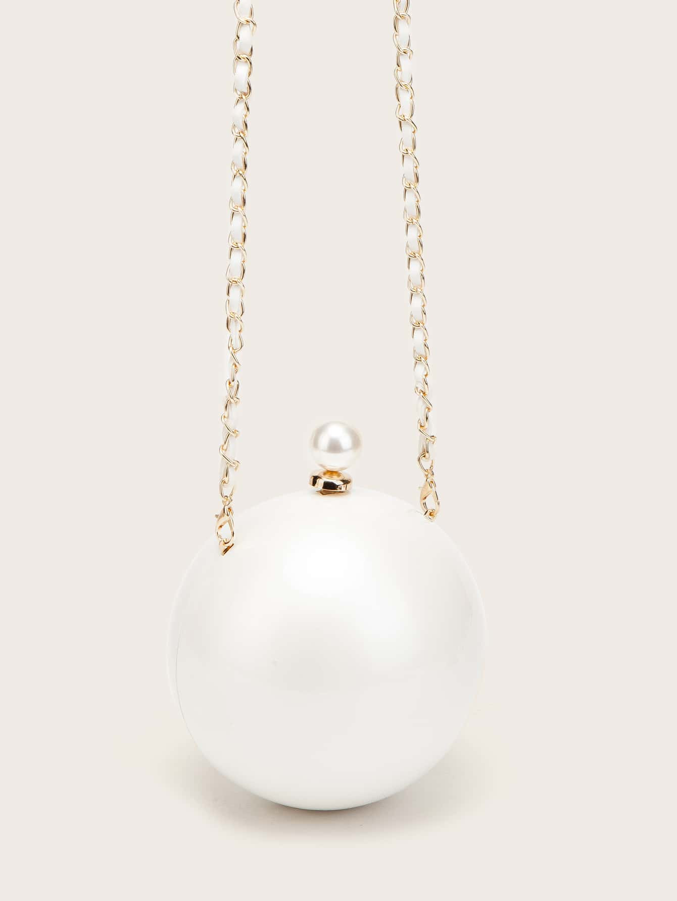 Mini Faux Pearl Clutch Bag | SHEIN
