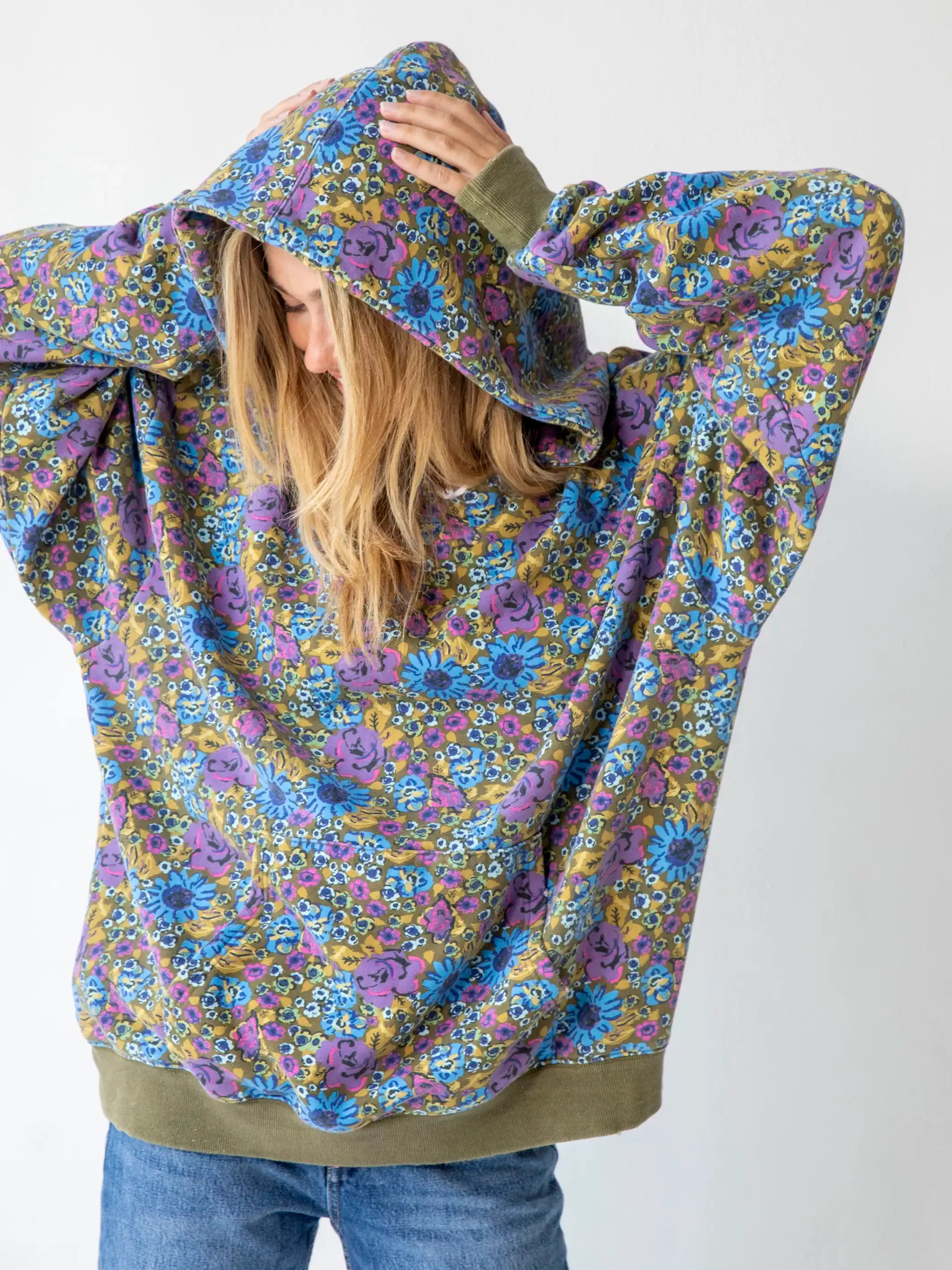 Oversized Printed Hoodie | Natural Life