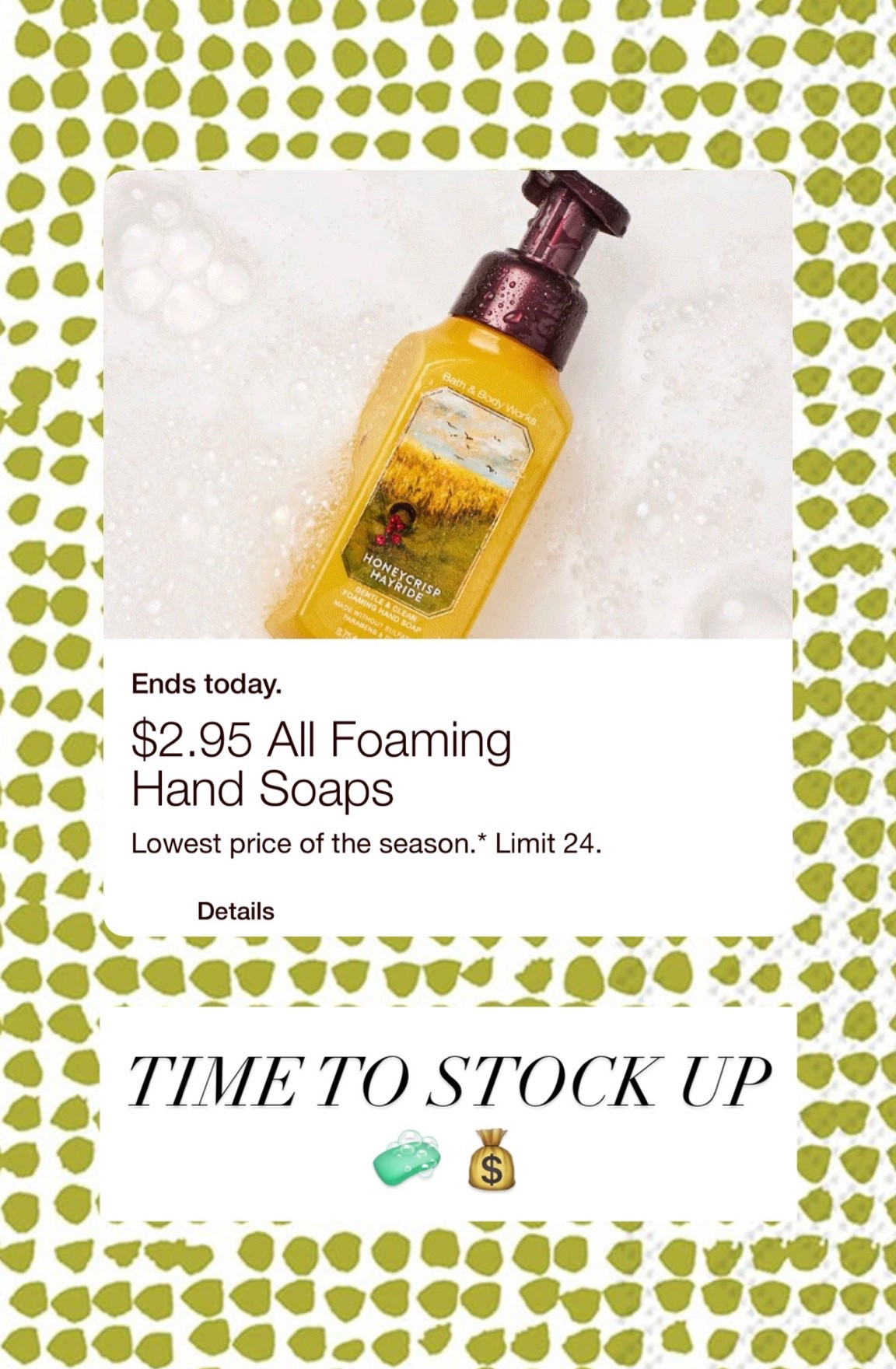 Amazing sale on B&BW hand soaps! Sale ends today☺️ I’m stocking up on fall scents

#LTKSaleAlert #LTKHome #LTKmomlife