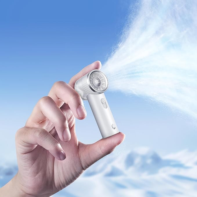 RANVOO 2025 Mini & Powerful Turbo 100 Speeds Cooling Handheld Fan Rechargeable LED Display for Ou... | Amazon (US)