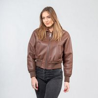 Brown Sheepskin Bomber Jacket | Etsy (US)