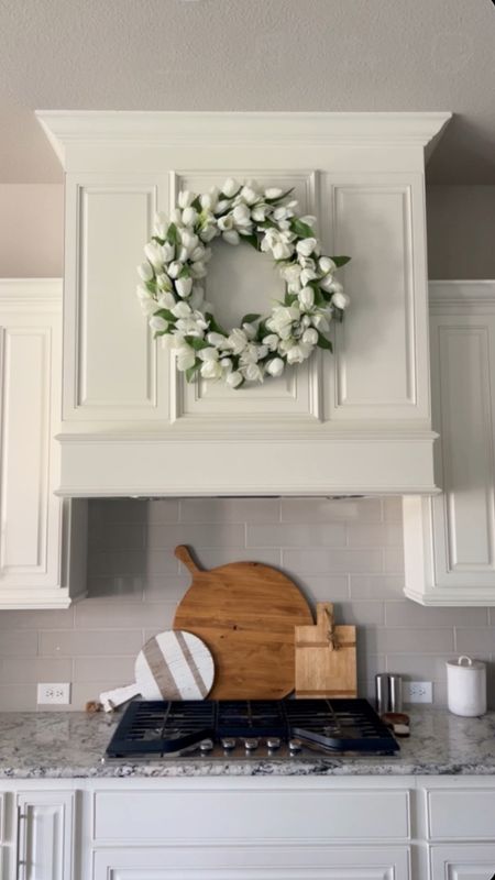 Adding an easy spring touch to my kitchen with this tulip wreath! This wreath is from Homegoods but is sold out. I linked the closest one I could find to it from Grandin Road. I linked some other cute wreaths that would also work. They are all larger sizes like this one so be sure to check measurements before you buy.

#chiconaahoestringdecorating


#LTKhome #LTKSeasonal