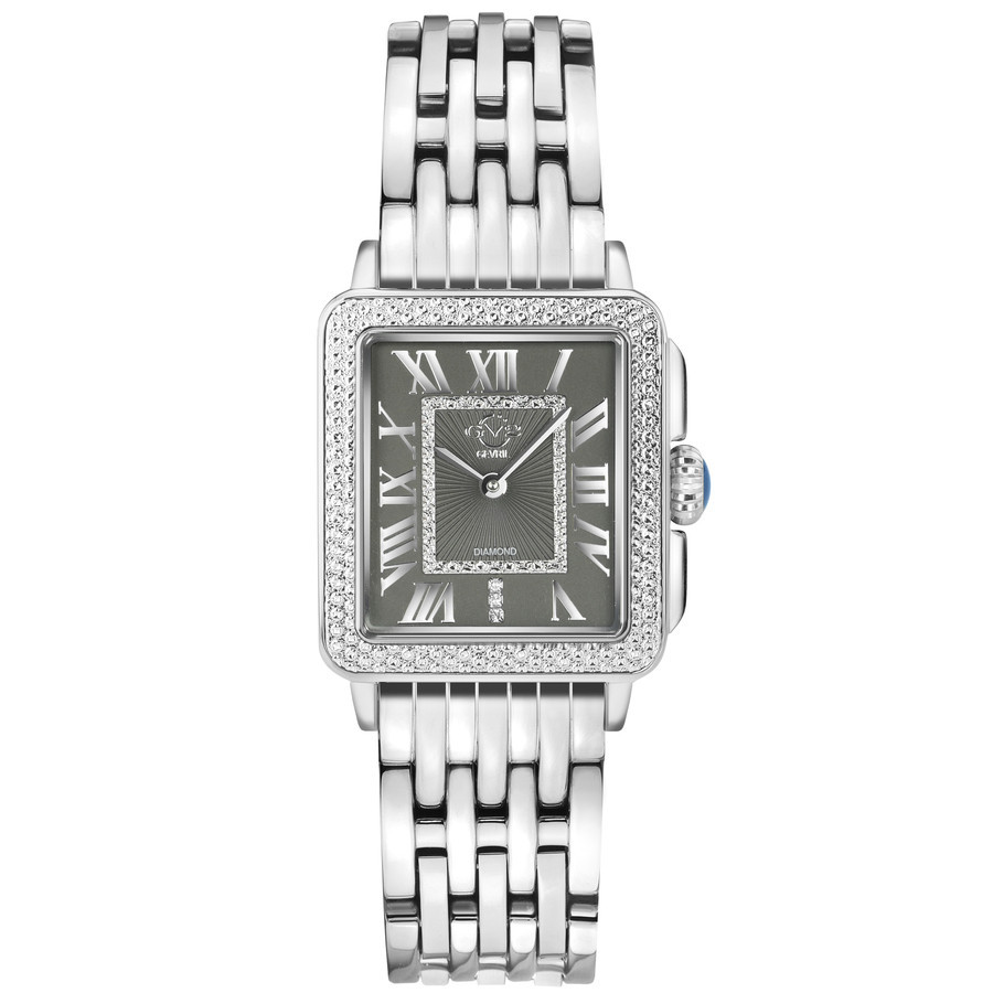 GV2 by Gevril Padova Quartz Diamond Black Dial Ladies Watch 12301B | Jomashop.com & JomaDeals.com