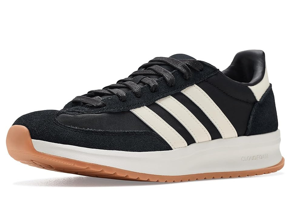 adidas Run 72 Women's Running Shoes Black/White/White: 7 B - Medium, Leather | Zappos.com