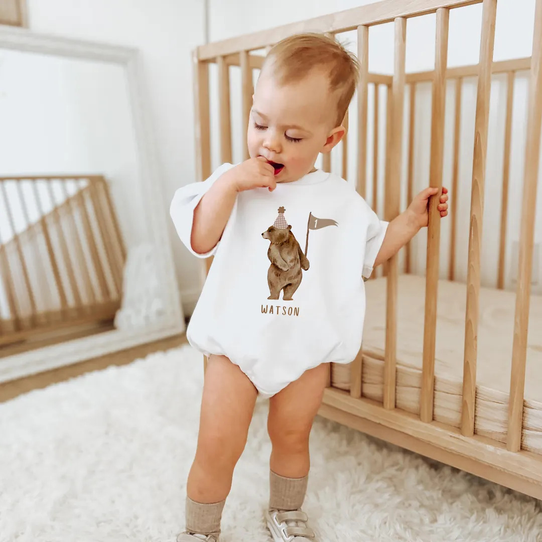 Beary First Birthday Outfit, Bear Birthday Shirt, Baby Bodysuit, Toddler Romper, Bear Sweatshirt,... | Etsy (US)