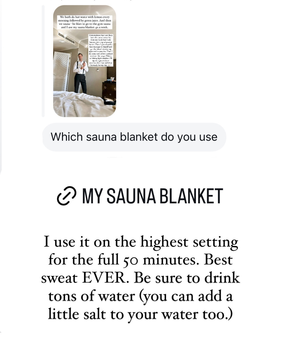 My wellness routine! Sauna blanket, health, fitness. 

#LTKFitness #LTKActive #LTKGiftGuide
