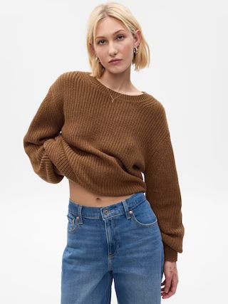Shaker-Stitch Crewneck Sweater | Gap (US)