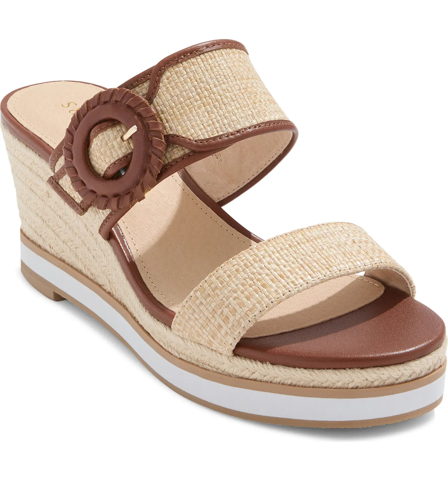 Callie Buckle Wedge Sandal (Women) | Nordstrom