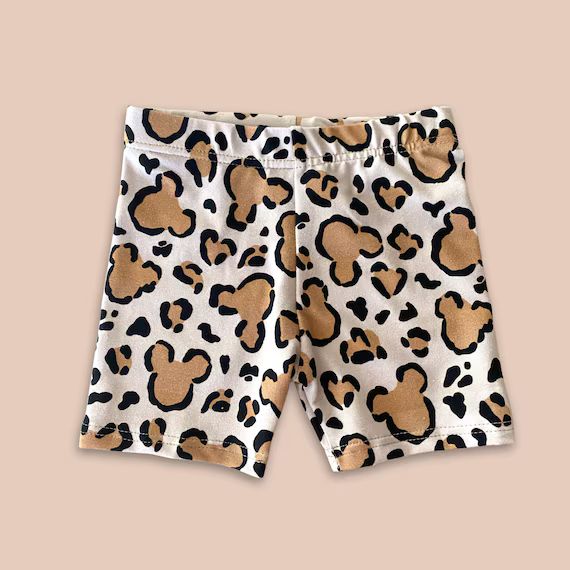 Girls Animal kingdom Cheetah Biker Shorts for Kids, Baby & Kids , Disney shorts, Mickey Shorts, G... | Etsy (US)